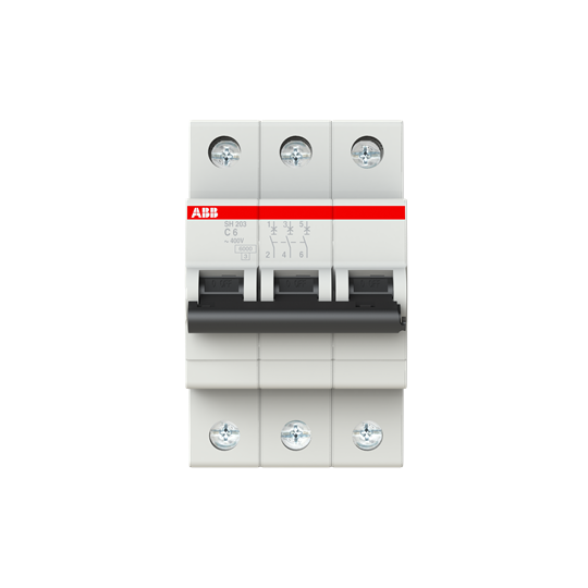 6A 3P 6KA MCB SH203-C6 - ABB