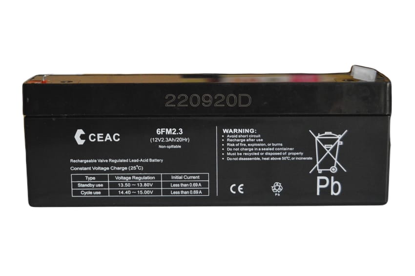 CEAC BATTERY 6FM2.3 (12V2.3AH/20HR) LEAD ACID BATTERY