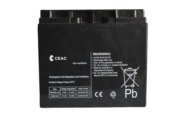 CEAC BATTERY 6FM18 (12V18AH/20HR) LEAD ACID BATTERY