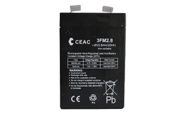 [CEAC-BAT-3FM2.8] CEAC BATTERY 3FM2.8 (6V2.8AH/20HR)   LEAD ACID BATTERY